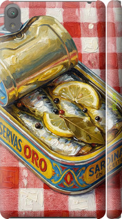 3D пластиковый глянцевый чехол 'Vintage Sardine Tin Phone' для Sony Xperia E5 F3311 изображение 7