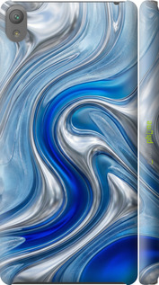 3D пластиковий матовий чехол Liquid Chrome для Sony Xperia E5 F3311 - 6781m-458 изображение 