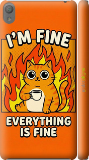 3D пластиковый глянцевый чехол 'Funny Cat' для Sony Xperia E5 F3311 изображение 9