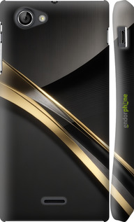 3D пластиковый глянцевый чехол Динамика для Sony Xperia J ST26i - 5836c-779 изображение 