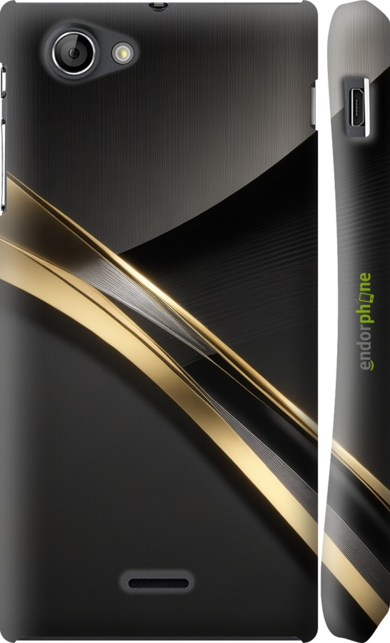 3D пластиковый глянцевый чехол Динамика для Sony Xperia J ST26i - 5836c-779 изображение 