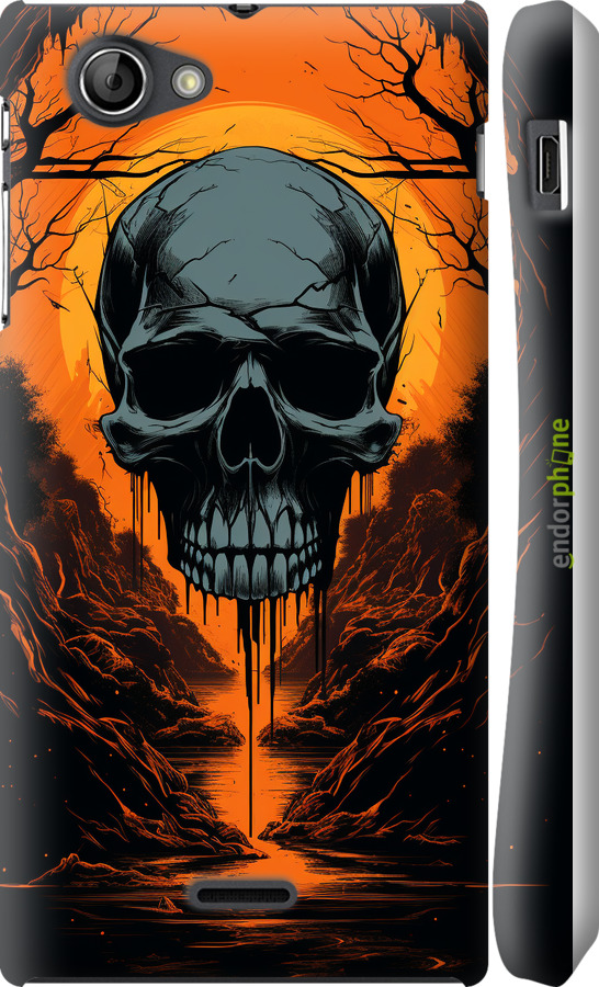 3D пластиковий глянцевий чехол Чохол для телефону для Sony Xperia J ST26i - 5953c-779 изображение 