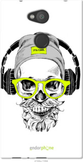 Силіконовий чехол Череп в окулярах і навушниках для Sony Xperia L2 H4311 - 4144u-1394 изображение 