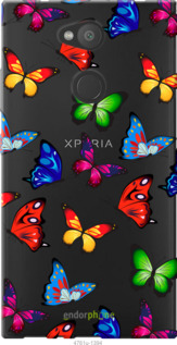 Силиконовый чехол Красочные мотыльки для Sony Xperia L2 H4311 - 4761u-1394 изображение 