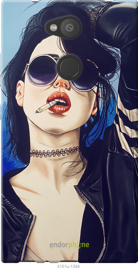 Силиконовый чехол Девушка на стиле для Sony Xperia L2 H4311 - 4151u-1394 изображение 