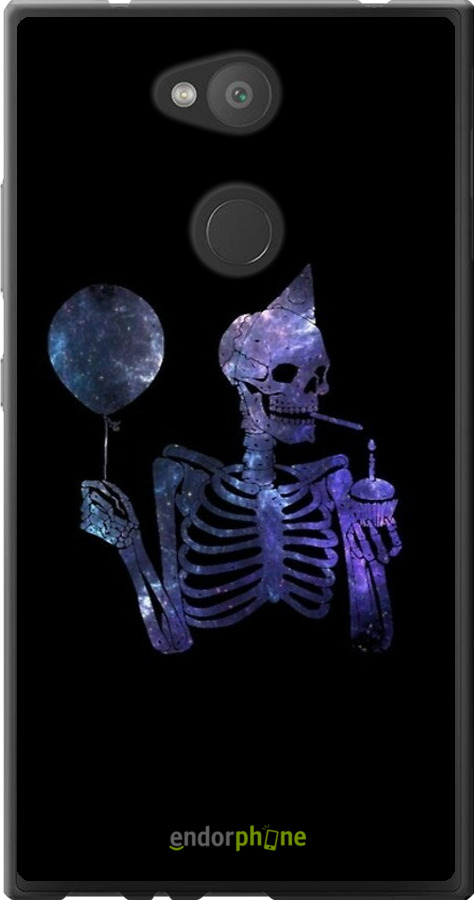 Силіконовий чехол Скелетне мистецтво для Sony Xperia L2 H4311 - 6536u-1394 изображение 
