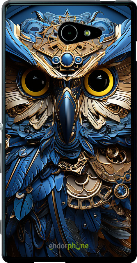 Силіконовий чехол Сова v2 для Sony Xperia M2 Aqua D2403 - 5649u-405 изображение 