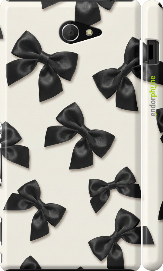 3D пластиковый матовый чехол Dark Coquette для Sony Xperia M2 D2305 - 6765m-60 изображение 