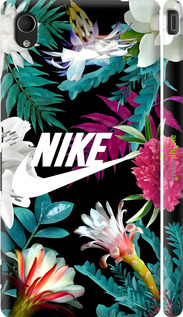 3D пластиковый матовый чехол Nike для Sony Xperia M4 Aqua E2312 - 6378m-162 изображение 