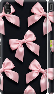 3D пластиковый матовый чехол 'Coquette Ribbons Dark Coquette' для Sony Xperia M4 Aqua E2312 изображение 1