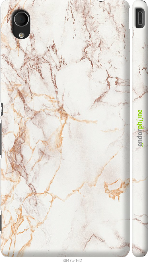 

Coque du 3D plastique mat "Marbre blanc" pour Sony Xperia M4 Aqua E2312