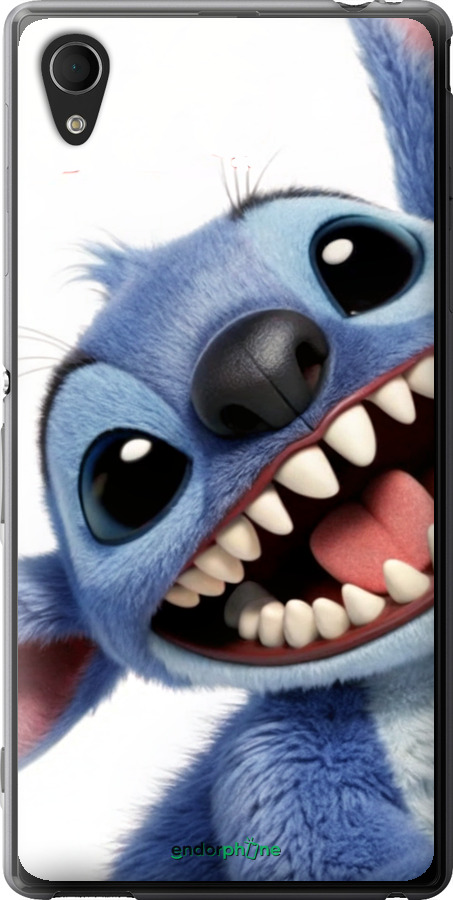 Силиконовый чехол Стич для Sony Xperia M4 Aqua E2312 - 6684u-162 изображение 