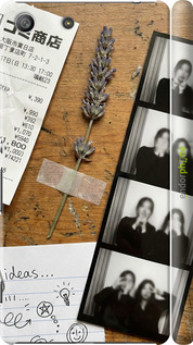 3D пластиковый глянцевый чехол 'Aesthetic Scrapbook Collage' для Sony Xperia M5 E5633 изображение 13