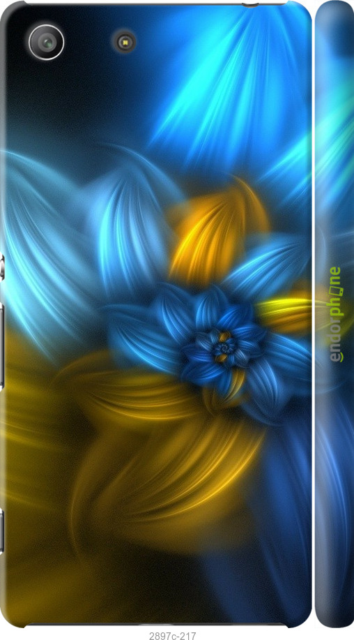 

3D пластиковий матовий чохол "Візерунок 46" для Sony Xperia M5 E5633, Синій