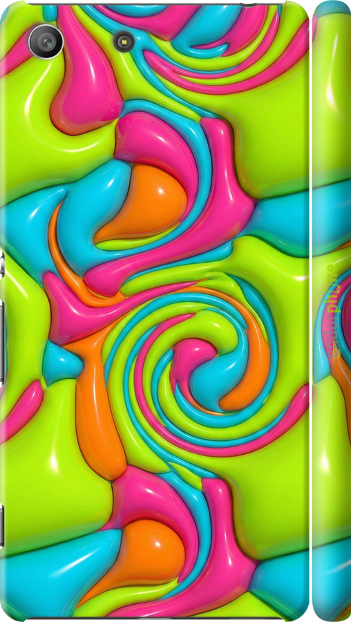 3D пластиковый матовый чехол Y2K Jelly Dream для Sony Xperia M5 E5633 - 6780m-217 изображение 
