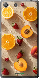 Силиконовый чехол Фрукты 3 для Sony Xperia M5 E5633 - 6703u-217 изображение 