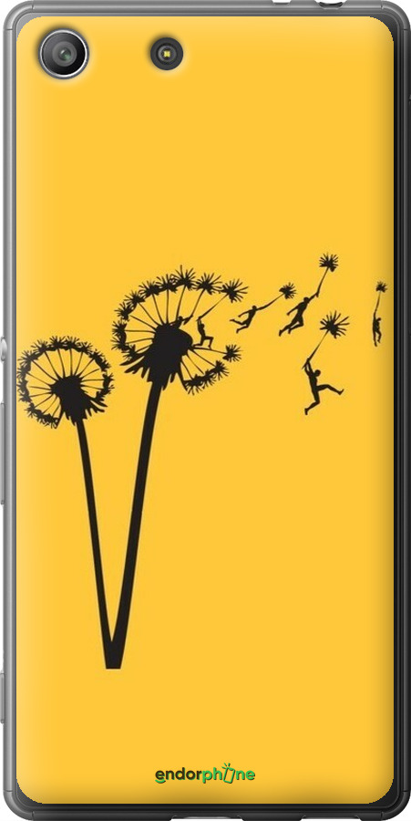 Силиконовый чехол Минимализм одуванчики для Sony Xperia M5 E5633 - 6449u-217 изображение 