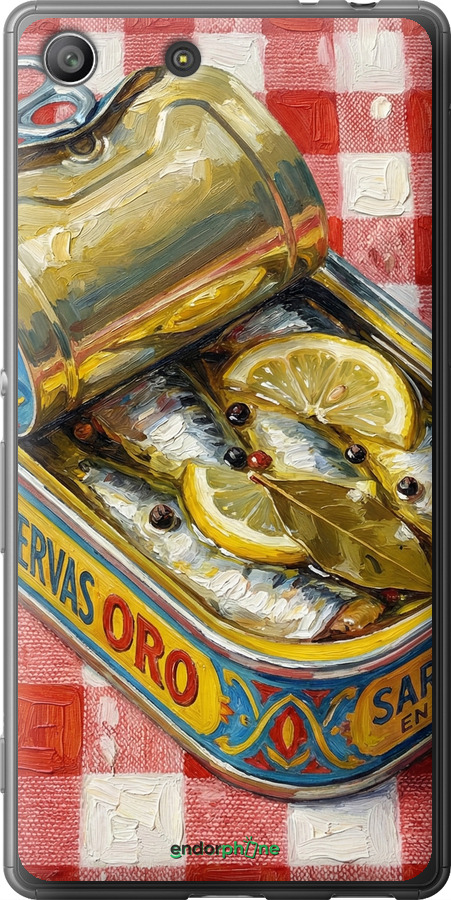 Силіконовий чехол Vintage Sardine Tin Phone для Sony Xperia M5 E5633 - 6772u-217 изображение 