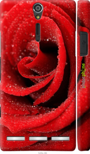 3D пластиковий глянцевий чехол Червона троянда для Sony Xperia S LT26i - 529c-86 изображение 