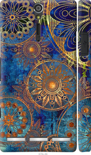 3D пластиковый глянцевый чехол Золотой узор для Sony Xperia S LT26i - 678c-86 изображение 