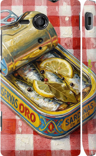3D пластиковый глянцевый чехол Vintage Sardine Tin Phone для Sony Xperia SP M35H - 6772c-280 изображение 
