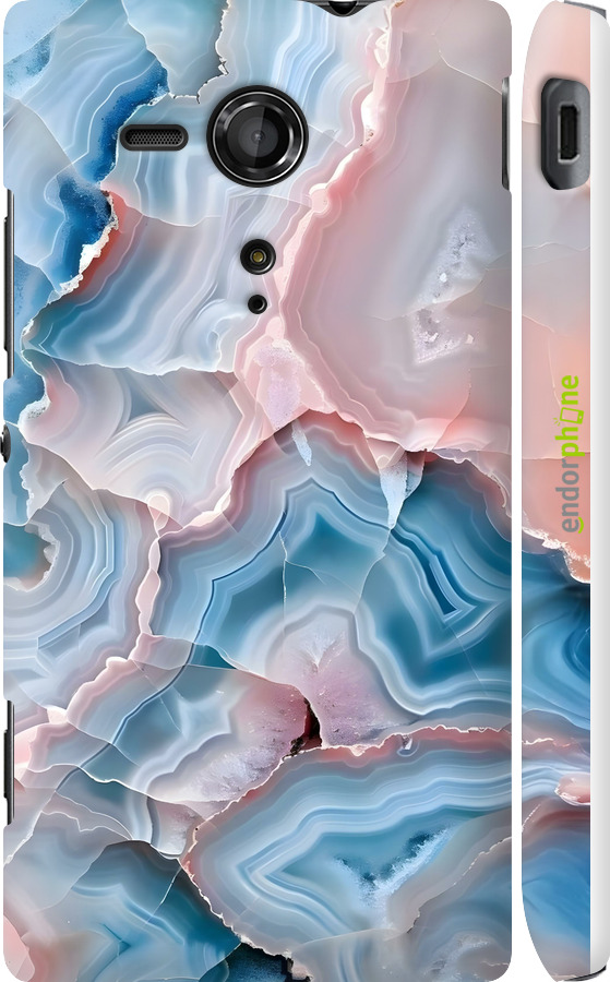 3D пластиковий глянцевий чехол Мрамор для Sony Xperia SP M35H - 6306c-280 изображение 