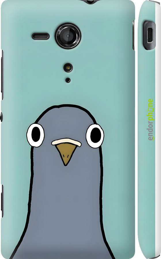 3D пластиковый глянцевый чехол Голубь для Sony Xperia SP M35H - 6388c-280 изображение 