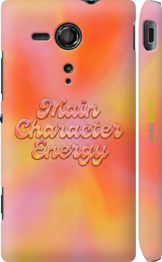 3D пластиковый глянцевый чехол Aura Gradient Main Character Energy Aesthetic Y2K для Sony Xperia SP M35H - 6783c-280 изображение 