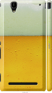3D пластиковый глянцевый чехол Пиво для Sony Xperia T2 Ultra Dual D5322 - 1145c-92 изображение 