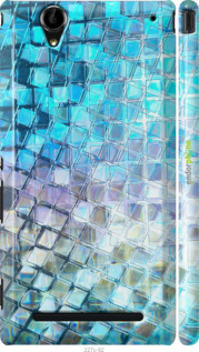 3D пластиковый глянцевый чехол Переливающаяся чешуя для Sony Xperia T2 Ultra Dual D5322 - 227c-92 изображение 