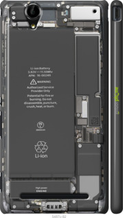 3D пластиковый глянцевый чехол Детали смартфона для Sony Xperia T2 Ultra Dual D5322 - 5487c-92 изображение 
