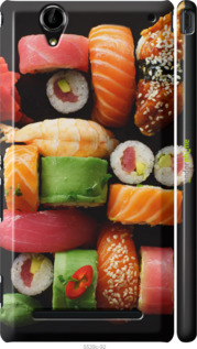 3D пластиковый матовый чехол Суши v2 для Sony Xperia T2 Ultra Dual D5322 - 5539m-92 изображение 