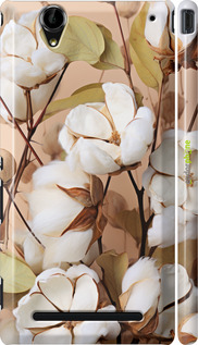 3D пластиковий глянцевий чехол Бавовна для Sony Xperia T2 Ultra Dual D5322 - 5665c-92 изображение 