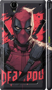 3D пластиковый матовый чехол Дедпул для Sony Xperia T2 Ultra Dual D5322 - 6293m-92 изображение 