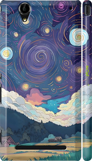 3D пластиковий глянцевий чехол Креативний арт для Sony Xperia T2 Ultra Dual D5322 - 6322c-92 изображение 