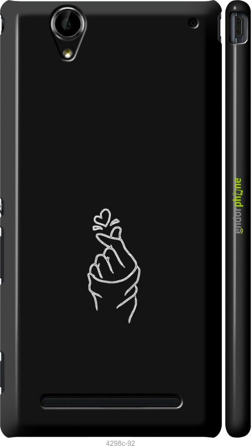 3D пластиковый матовый чехол Love You для Sony Xperia T2 Ultra Dual D5322 - 4298m-92 изображение 