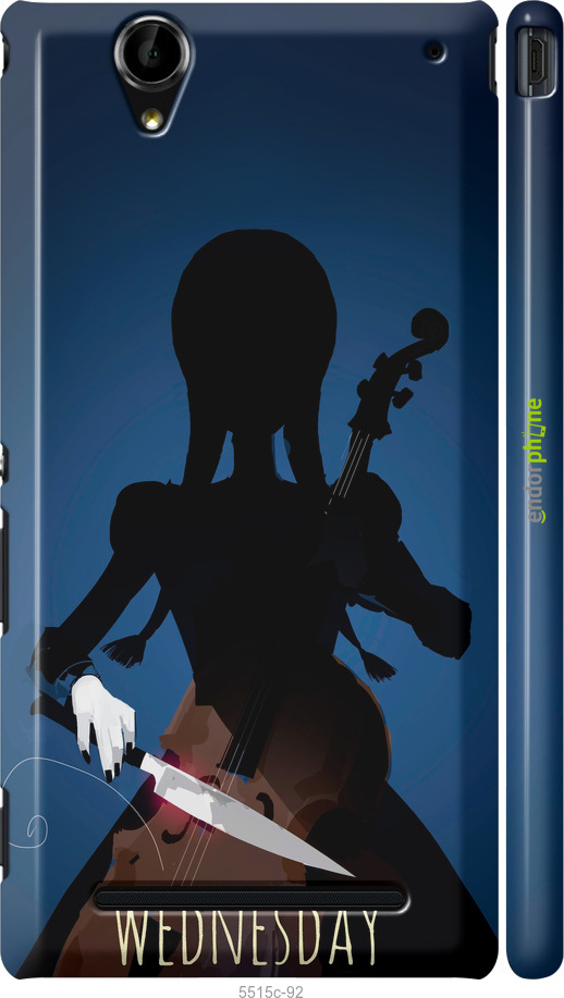 3D пластиковый матовый чехол Wednesday для Sony Xperia T2 Ultra Dual D5322 - 5515m-92 изображение 