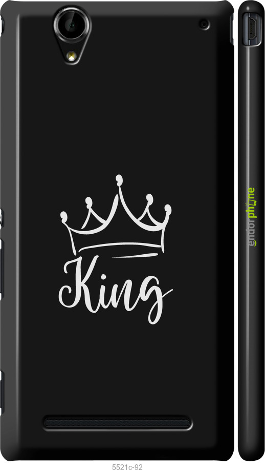 3D пластиковий глянцевий чехол Queen & King для нього для Sony Xperia T2 Ultra Dual D5322 - 5521c-92 изображение 