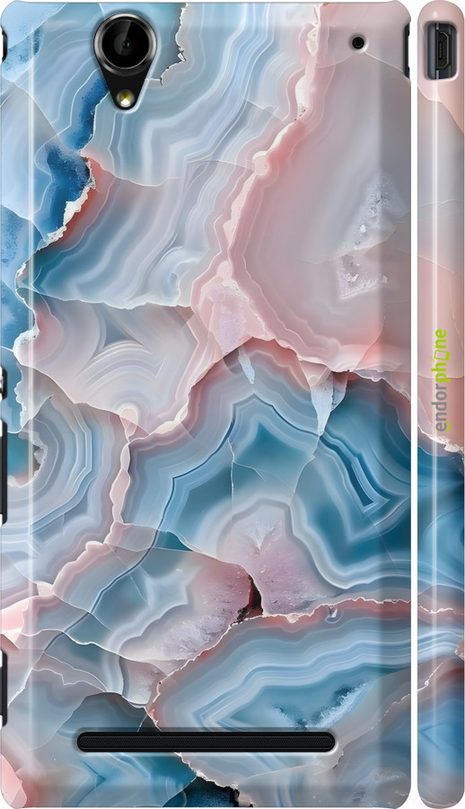 3D пластиковий глянцевий чехол Мрамор для Sony Xperia T2 Ultra Dual D5322 - 6306c-92 изображение 
