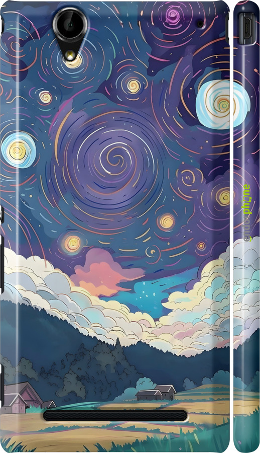 3D пластиковий глянцевий чехол Креативний арт для Sony Xperia T2 Ultra Dual D5322 - 6322c-92 изображение 