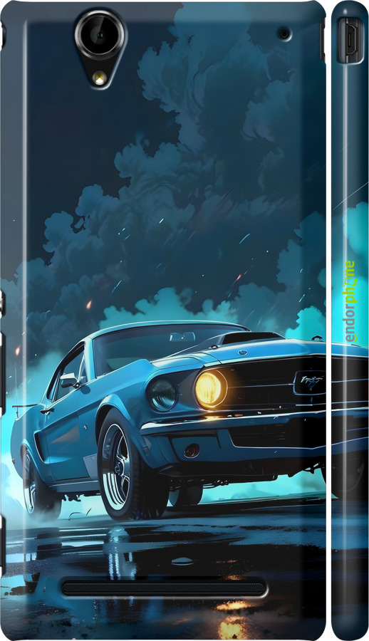 3D пластиковий матовий чехол Форд мустанг для Sony Xperia T2 Ultra Dual D5322 - 6374m-92 изображение 
