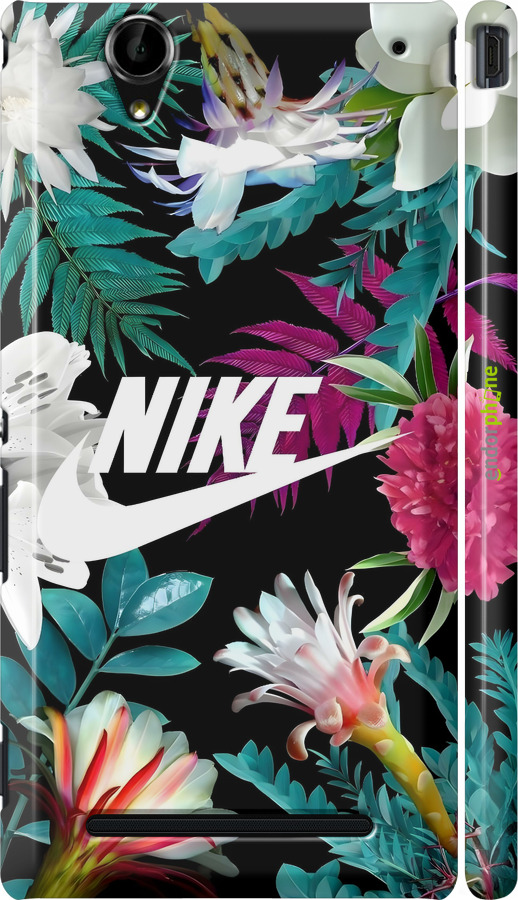 3D пластиковый матовый чехол Nike для Sony Xperia T2 Ultra Dual D5322 - 6378m-92 изображение 