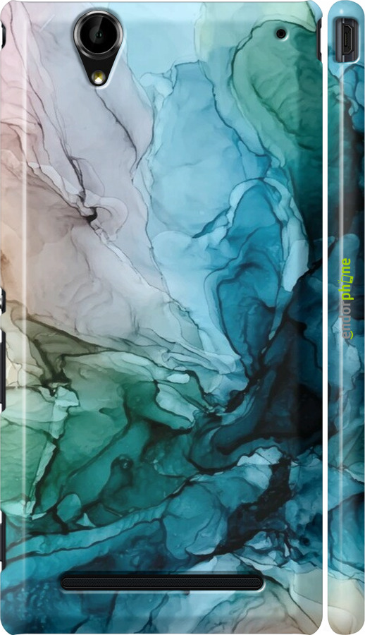 3D пластиковый глянцевый чехол С красочной абстрактной картиной Соленые берега для Sony Xperia T2 Ultra Dual D5322 - 6405c-92 изображение 