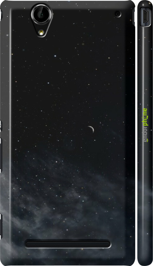 3D пластиковий глянцевий чехол Нічне небо для Sony Xperia T2 Ultra Dual D5322 - 6451c-92 изображение 