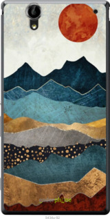 Силиконовый чехол Закат горы для Sony Xperia T2 Ultra Dual D5322 - 5434u-92 изображение 