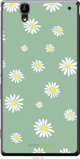 Силиконовый чехол Ромашки v4 для Sony Xperia T2 Ultra Dual D5322 - 5603u-92 изображение 