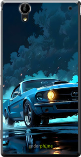 Силиконовый чехол Форд мустанг для Sony Xperia T2 Ultra Dual D5322 - 6374u-92 изображение 