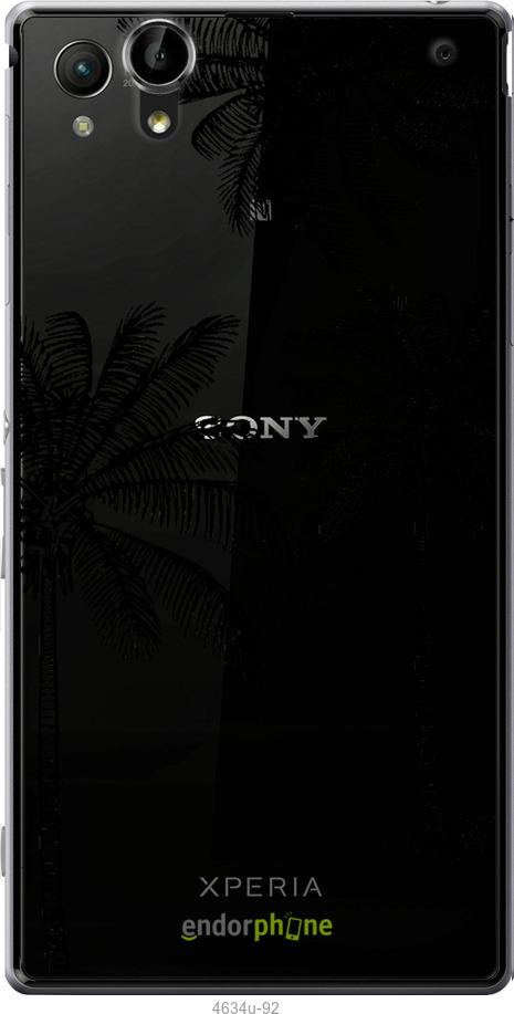 Силіконовий чехол Пальми1 для Sony Xperia T2 Ultra Dual D5322 - 4634u-92 изображение 