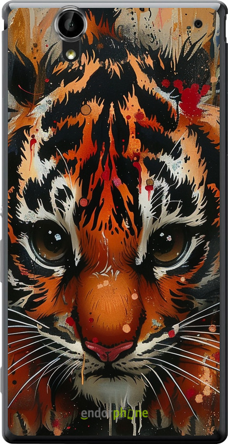 Силіконовий чехол Mini tiger для Sony Xperia T2 Ultra Dual D5322 - 6052u-92 изображение 