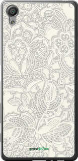 2D пластиковий чехол Біле мереживо для Sony Xperia X F5122 - 4383t-446 изображение 